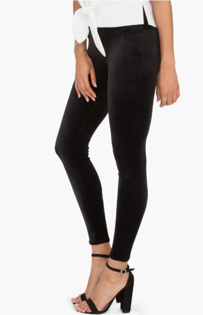 Spanx Velvet Black Leggings size M